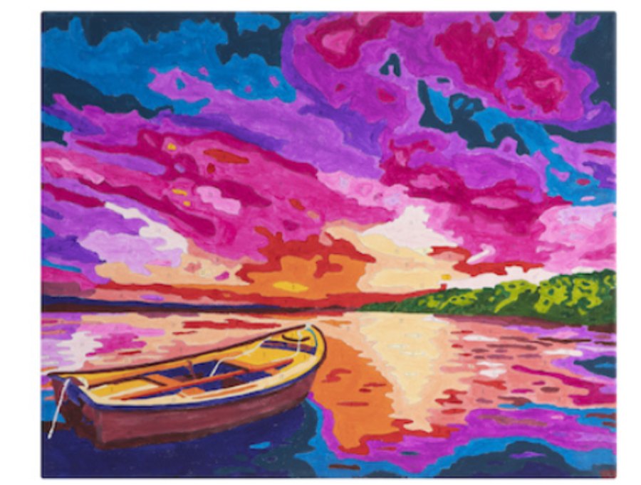 Grafix Malování podle čísel na plátno Výhled na jezero, 40x50 cm
