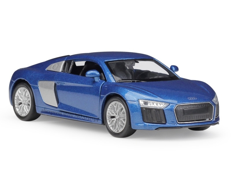 Welly Audi R8 V10 (2016) Modré 1:34-39