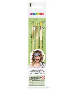Snazaroo Kvalitní štětce na obličej zelené 3 ks