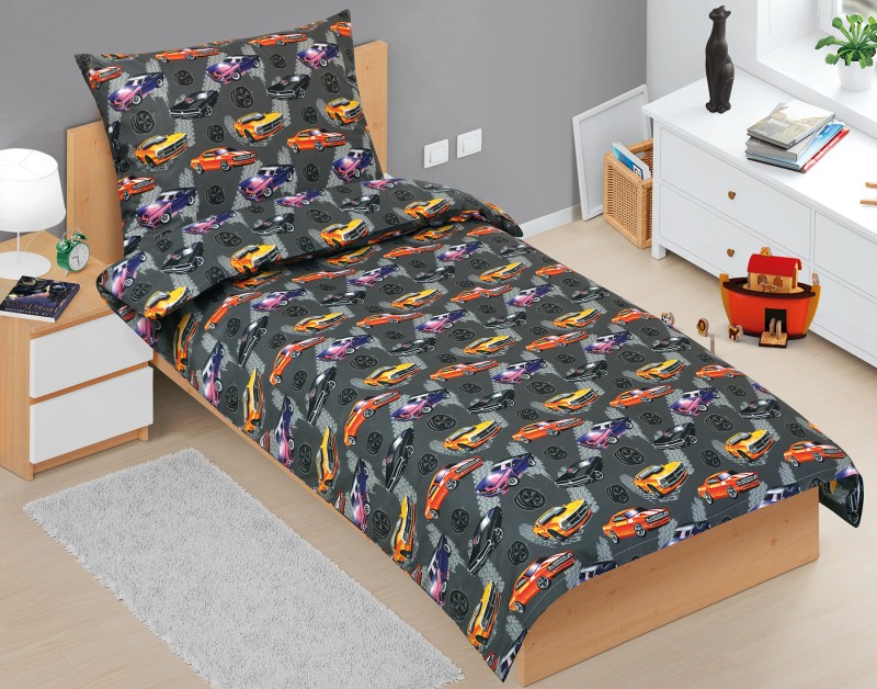 Bellatex Povlečení bavlněné Junior, Auto - 140x200, 70x90 cm