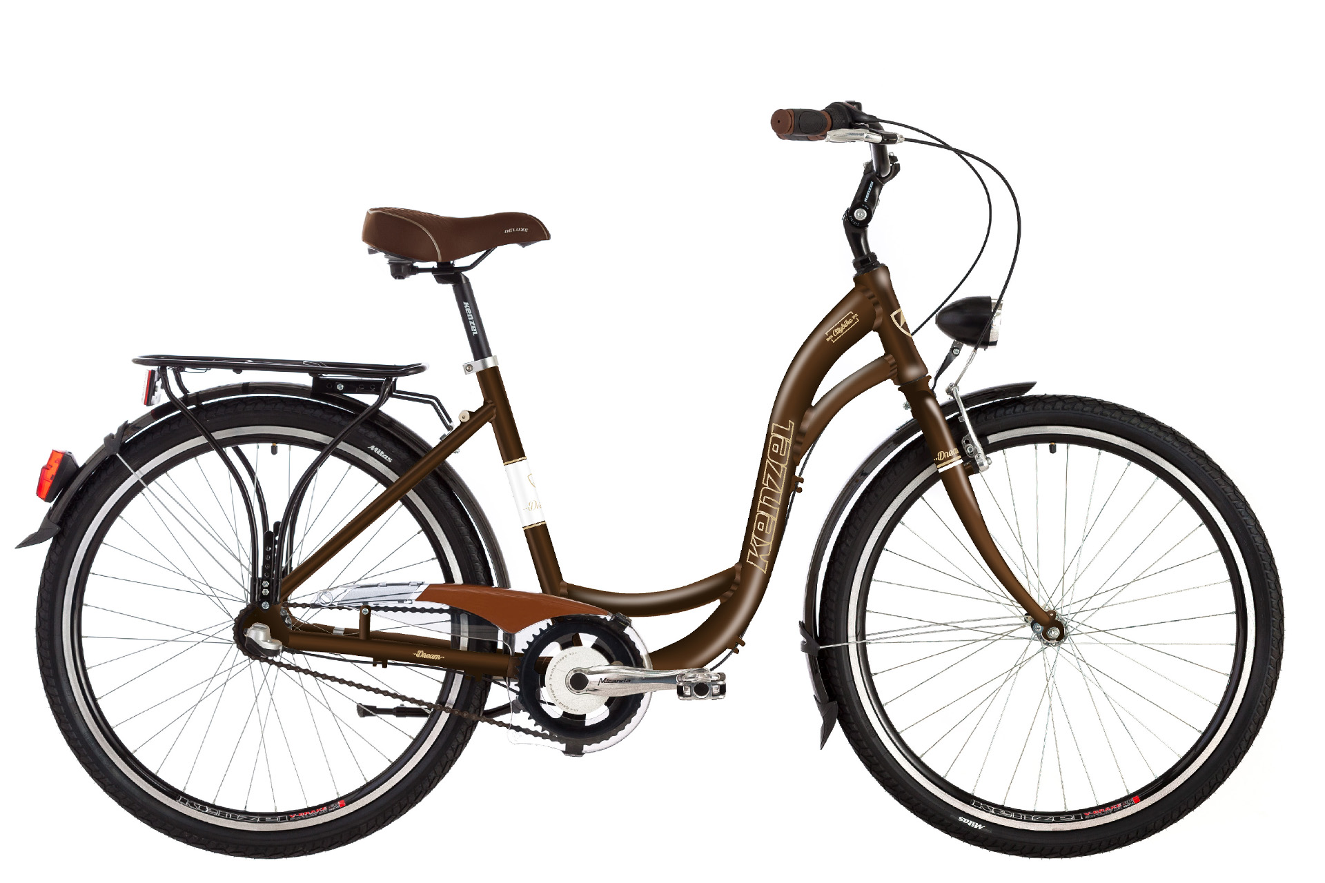 Kenzel Městské kolo Dream Deluxe 7spd 28" 2026 hnědé