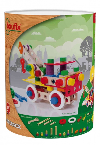 Dřevěná stavebnice Baufix Super Mix