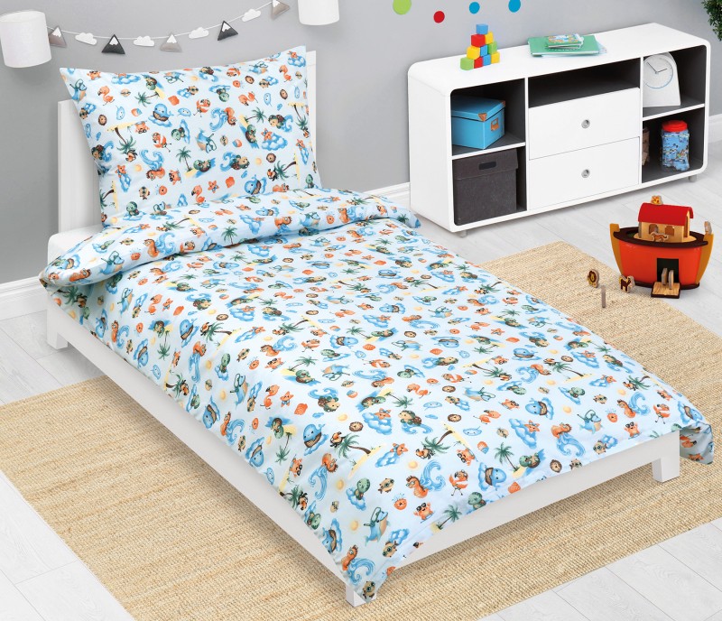 Bellatex Povlečení bavlněné Junior, Moře modré - 140x200, 70x90cm