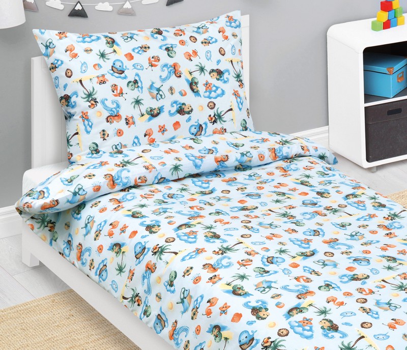 Bellatex Povlečení bavlněné Junior, Moře modré - 140x200, 70x90cm