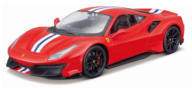 Maisto Stavebnice auta Ferrari 488 Pista Červené 1:24