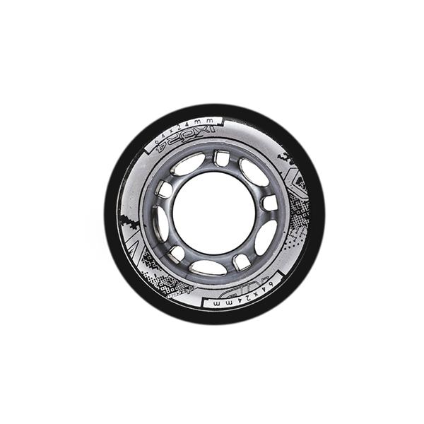 Nils Extreme Kolečka PU 64x24, Černé, 4ks