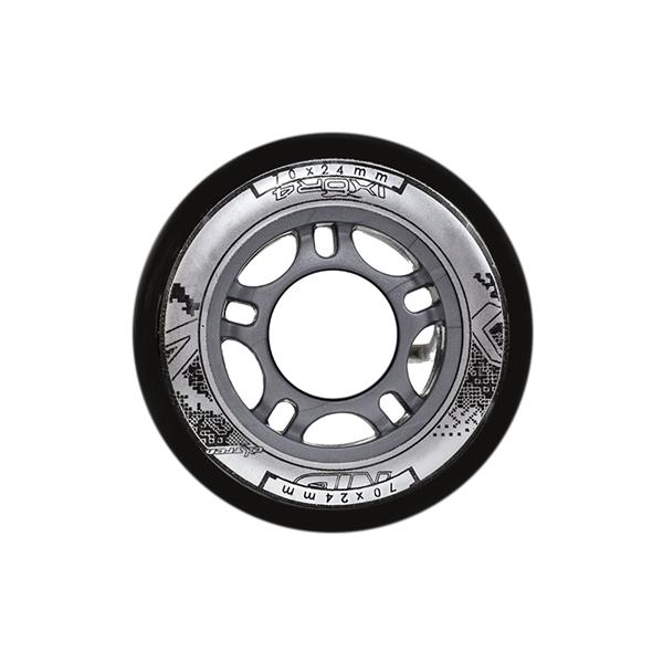 Nils Extreme Kolečka PU 70x24, Černé, 4ks