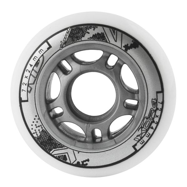 Nils Extreme Kolečka PU 72x24, Bílé, 4ks
