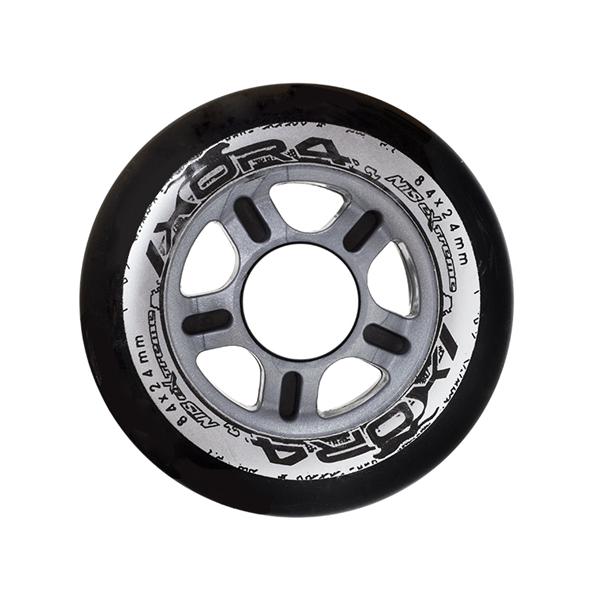 Nils Extreme Kolečka PU 84x24, Černé, 4ks