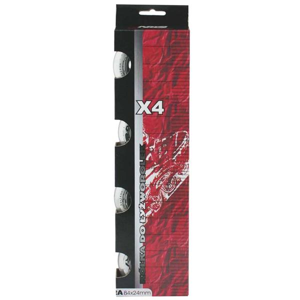 Nils Extreme Kolečka PU 84x24, Čiré, 4ks