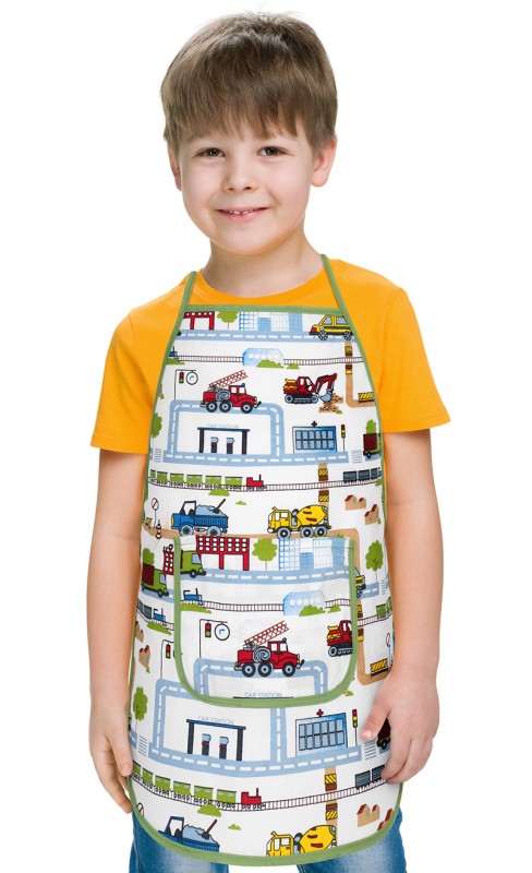 Bellatex Dětská zástěrka, Město - 37x47 cm, pro děti ve věku 3-5 let