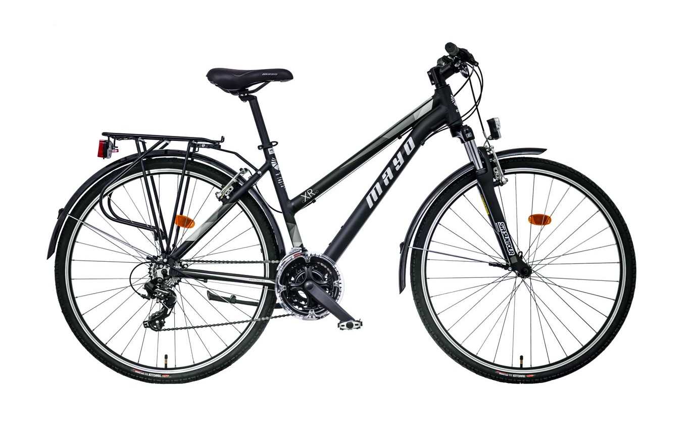 Mayo XR Basic Lite Trek Flat Dámské trekové kolo, černo-šedé