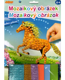 ArtLover Mozaikový obrázek Běžící kůň, 20x29cm