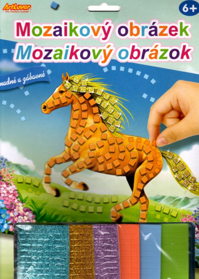 ArtLover Mozaikový obrázek Běžící kůň, 20x29cm