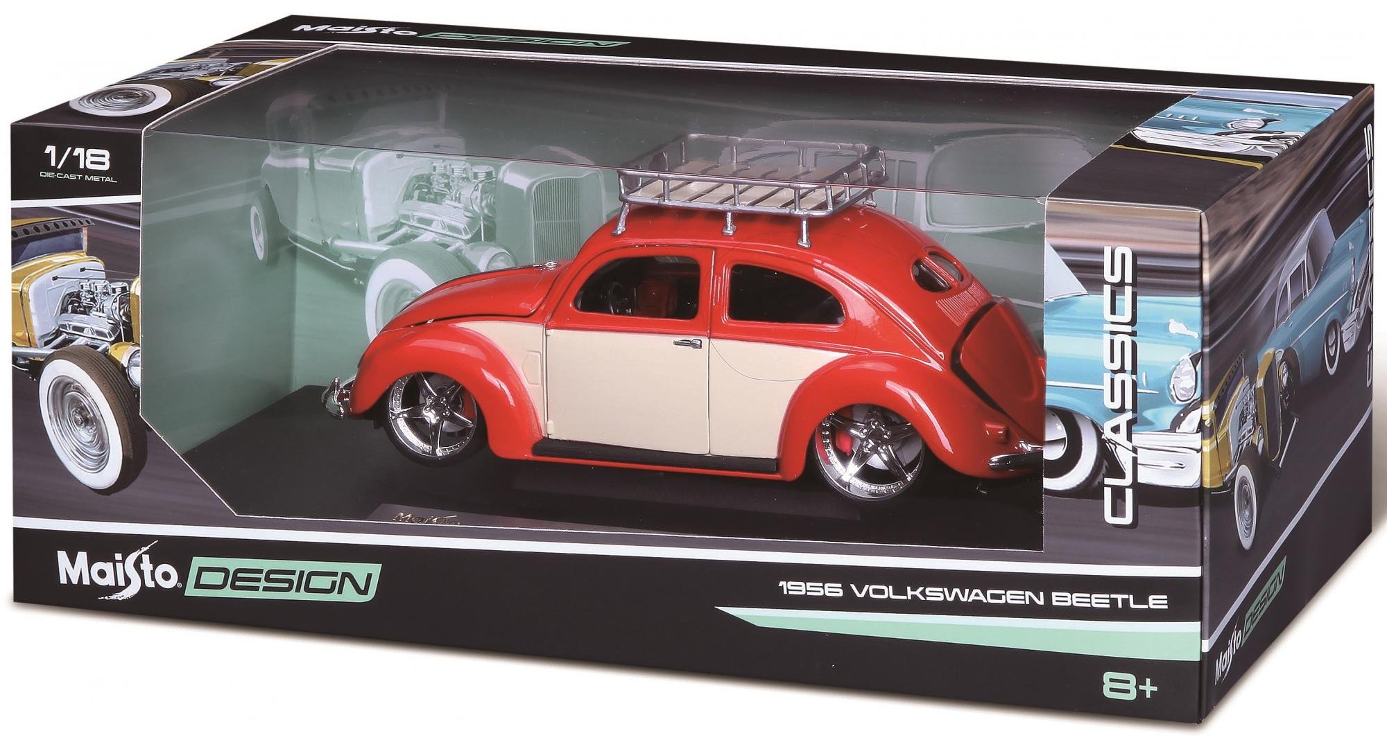 Maisto Volkswagen Beetle (1951) červený 1:18
