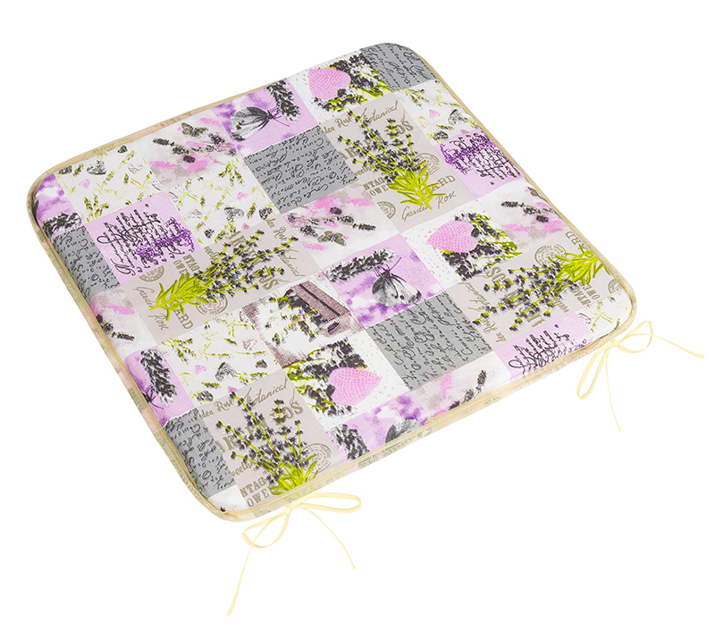 Bellatex Sedák Adéla hladký, Patchwork lila - 40x40cm