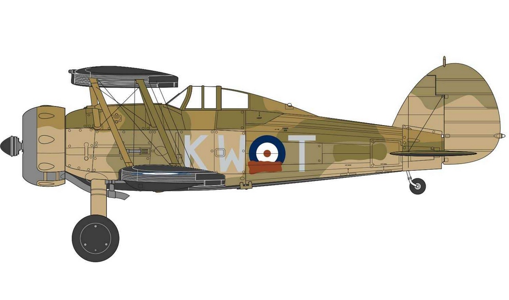 Airfix Stavebice Letadla Gloster Gladiator Mk.I/Mk.II (1:72)