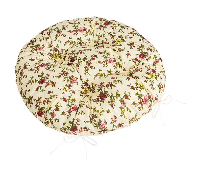 Bellatex Sedák Adéla kulatý prošívaný, Růžička - průměr 40cm