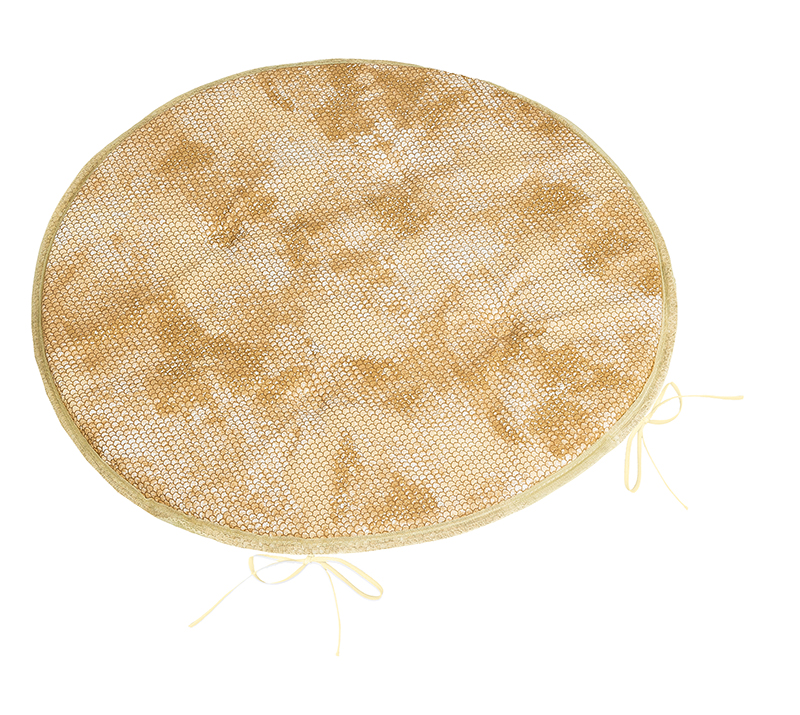 Bellatex Sedák Adéla kulatý hladký, Hadí kůže hnědá - průměr 40 cm