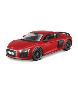 Maisto Kit Audi R8 V10 Plus, metal červená, 1:24