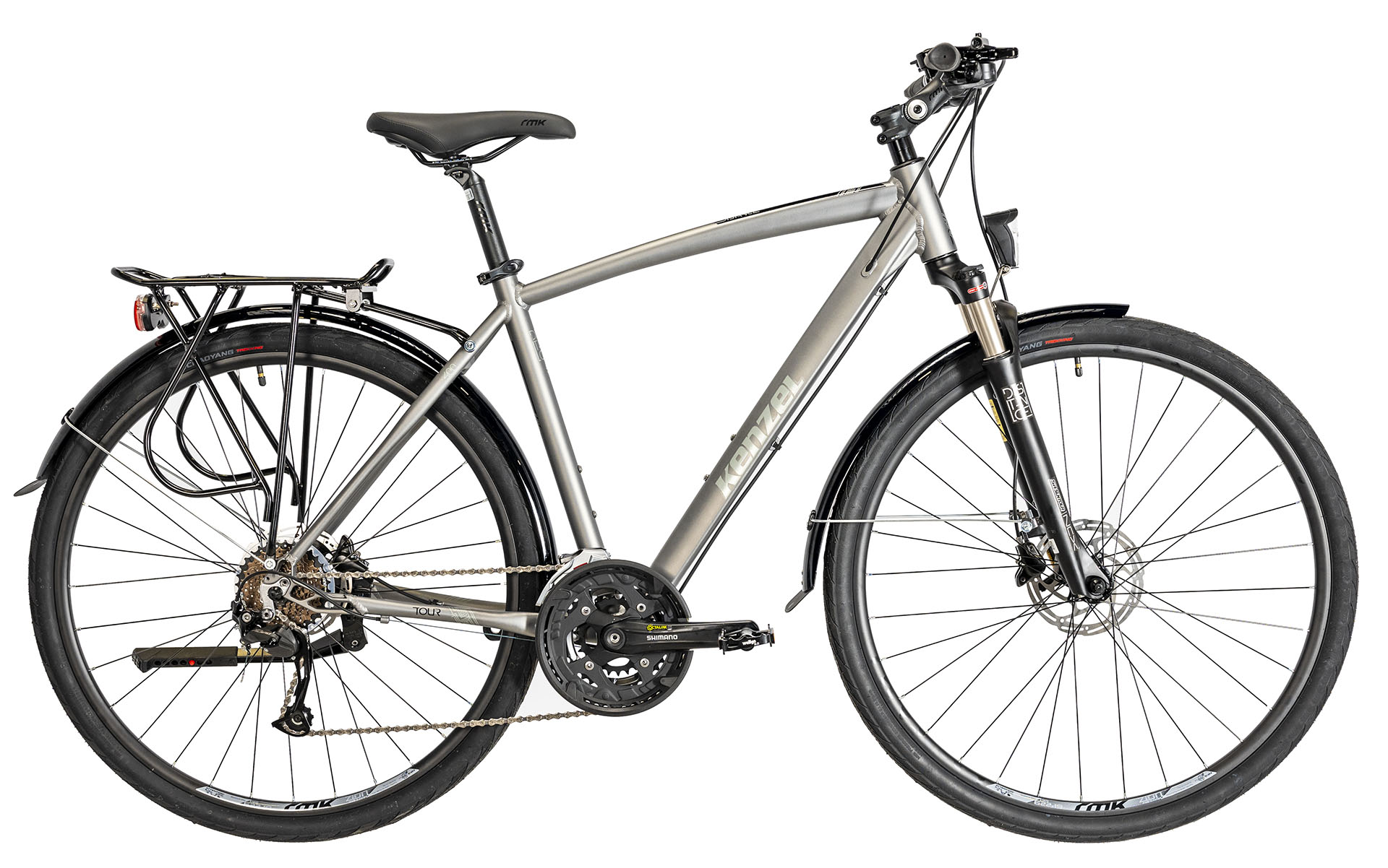 Kenzel Pánské trekové kolo Distance TR 400, 2026 metalické (rám. 56)