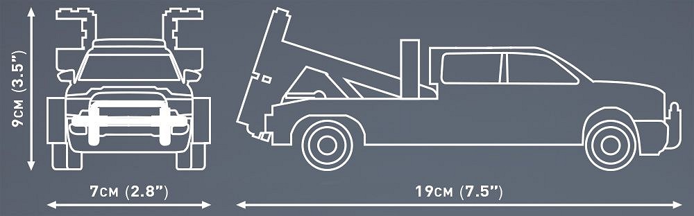 Cobi 24611 RAM 3500 Odtahovka, 1:35, 295 kostek