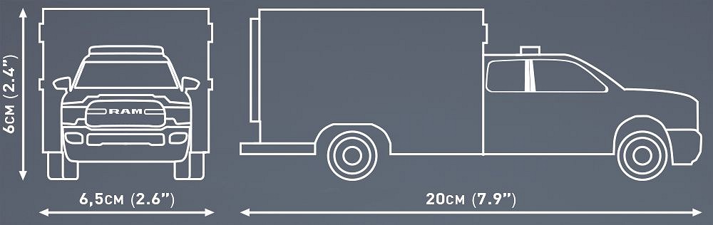 Cobi 24609 RAM 3500 Ambulance, 1:35, 295 kostek