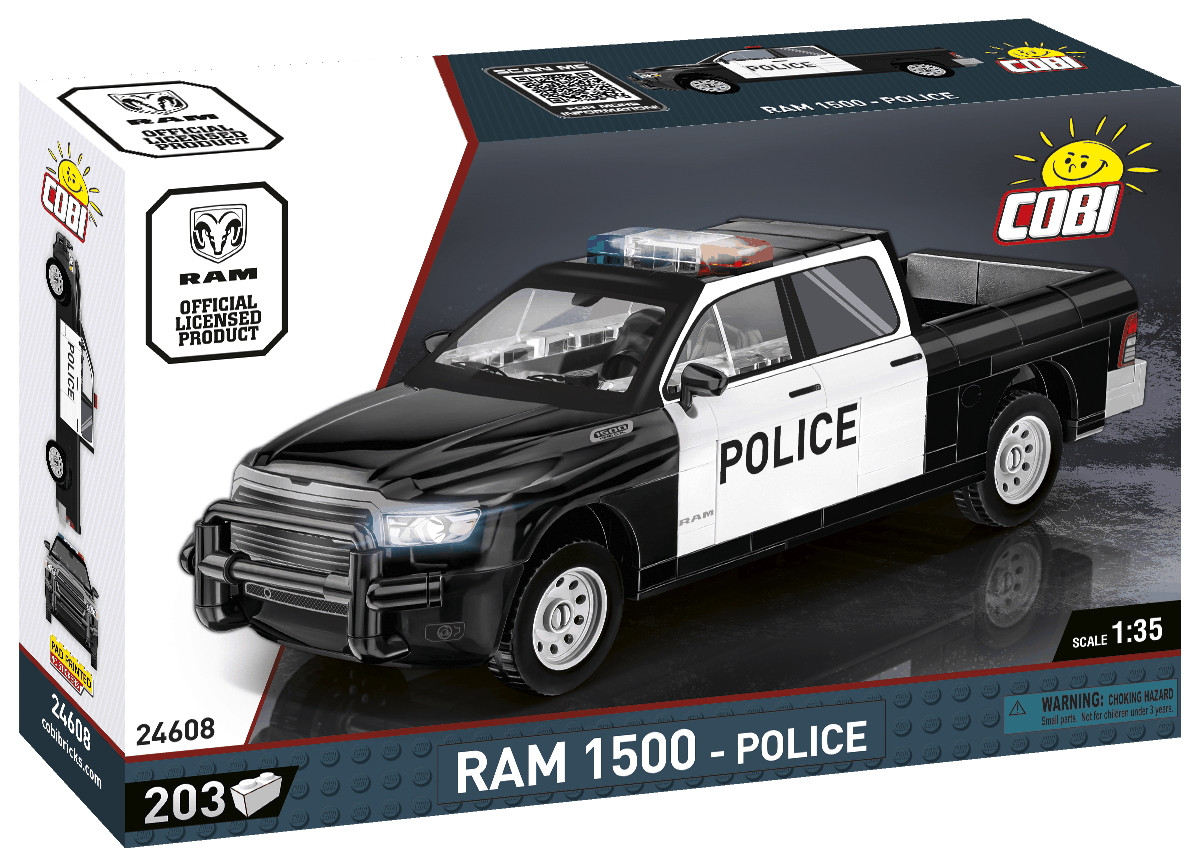 Cobi 24608 RAM 1500 Policie, 1:35, 203 kostek
