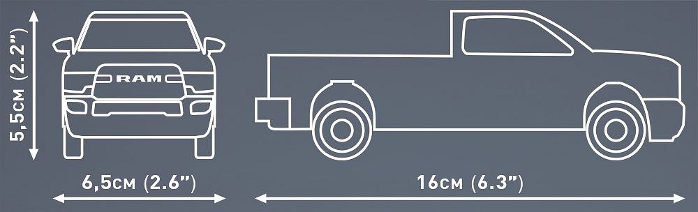 Cobi 24610 RAM 2500 černý, 1:35, 187 kostek