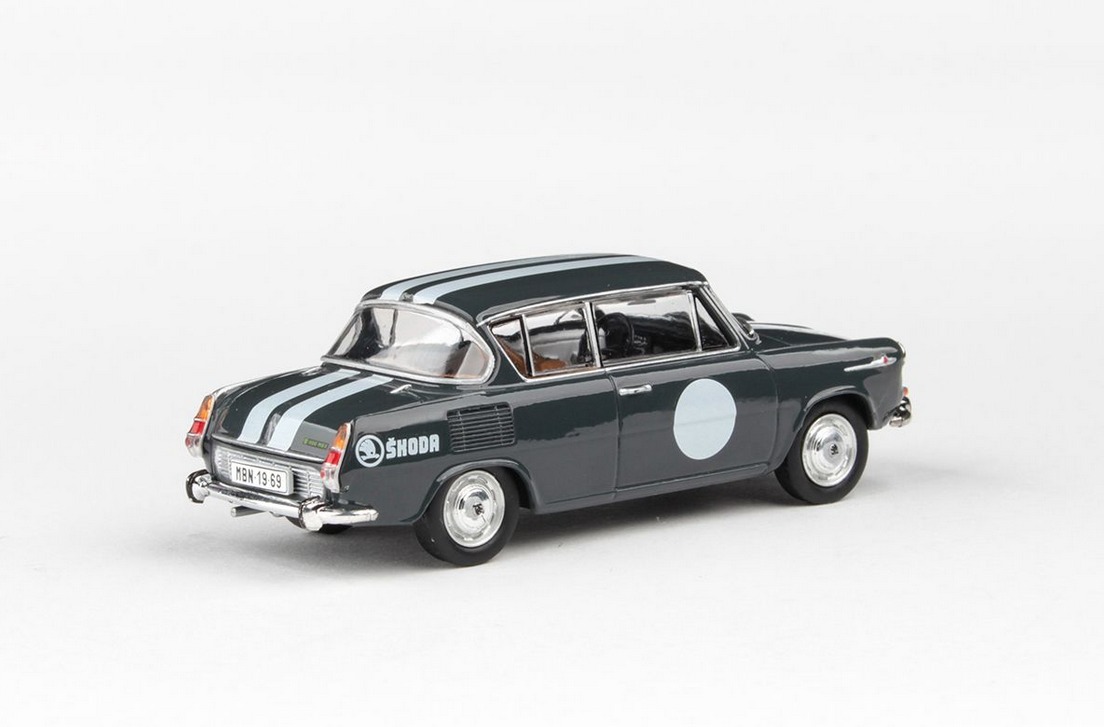Abrex Škoda 1100MBX (1969) Šedé, Narozeninové Embéixo 1:43