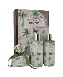 Bohemia Gifts Dárkové balení konopné kosmetiky, sprchový gel, šampon a toaletní mýdlo