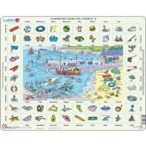 Larsen Deskové puzzle Angličtina 3 - U moře 70 dílků