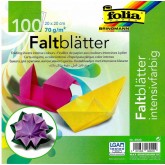 Folia Origami papír mix barev 70g/m2, 20x20 cm, 100ks