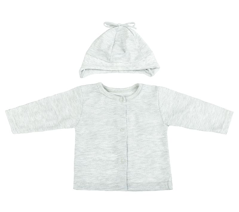 Bellatex Kojenecká soupravička New Baby Sweet Bear šedá - 56 (0-3m)