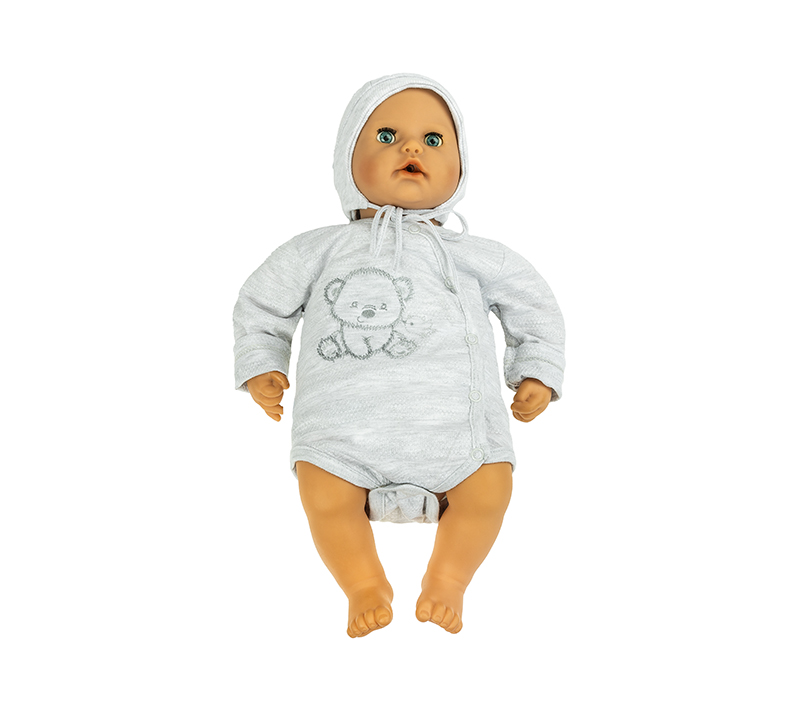 Bellatex Kojenecká soupravička New Baby Sweet Bear šedá, vel. 62 (3-6m)