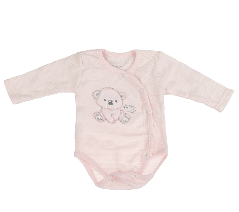 Bellatex Kojenecká soupravička New Baby Sweet Bear růžová - vel. 62 (3-6m)