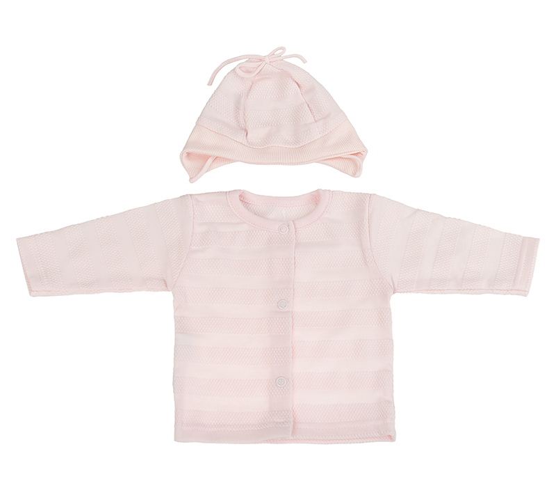 Bellatex Kojenecká soupravička New Baby Sweet Bear růžová - vel. 62 (3-6m)