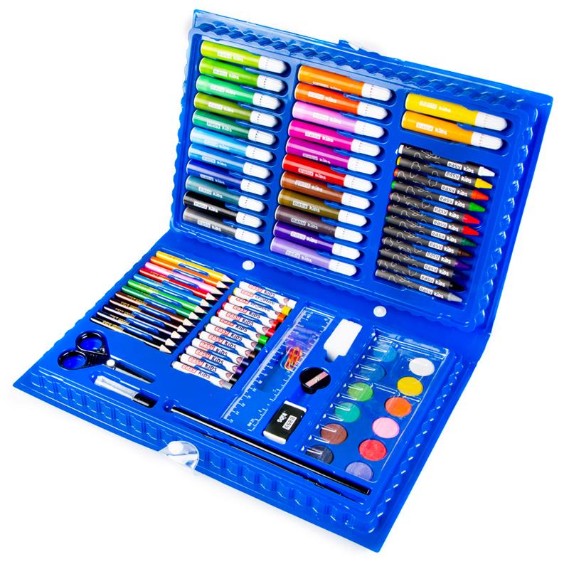 Easy kreativní a výtvarná sada 86 kusů, modrá
