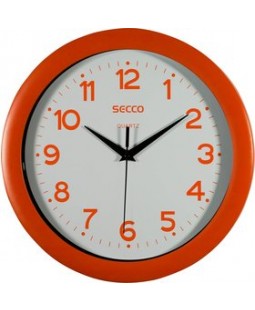 Secco Červené nástěnné hodiny, Průměr 28 cm