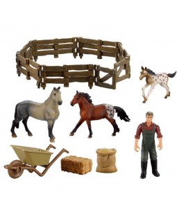 Buddy Toys Farma, koně a ohrada