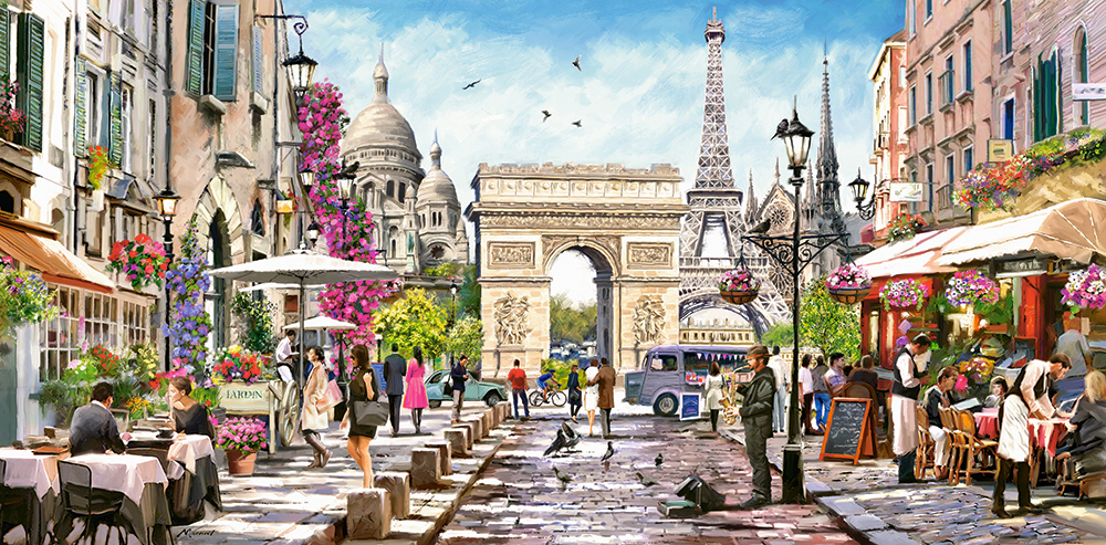 Castorland puzzle 4000 dílků - Pamětihodnosti Paříže