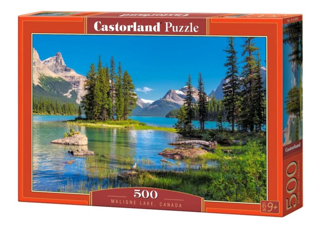 Castorland puzzle Maligne lake, Kanada, 500 dílků