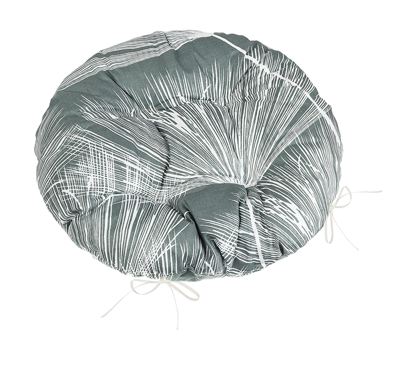 Bellatex Sedák Adéla kulatý prošívaný, Chmýří šedé - průměr 40 cm