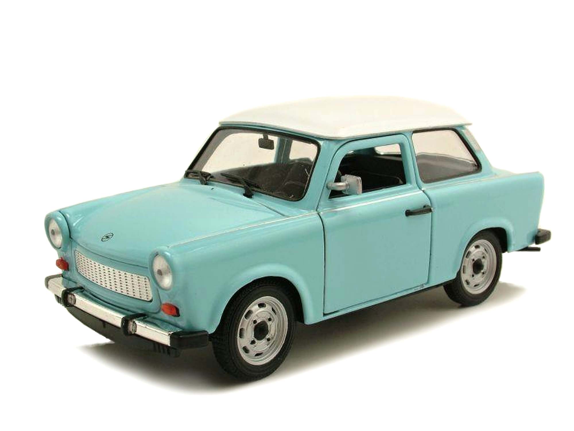 Welly Trabant 601 Modrý s bežovou střechou 1:24