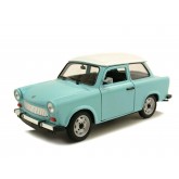 Welly Trabant 601 Modrý s bežovou střechou 1:24