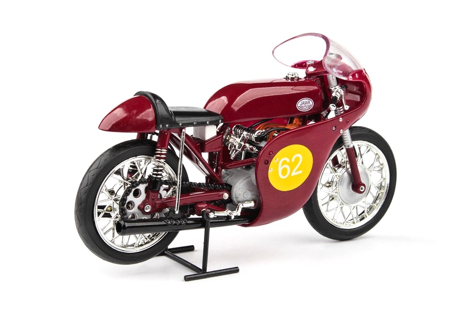 Jawa 350 2xOHC (1961) Velká Cena Německa Hockenheim #62 Šťastný 1:18