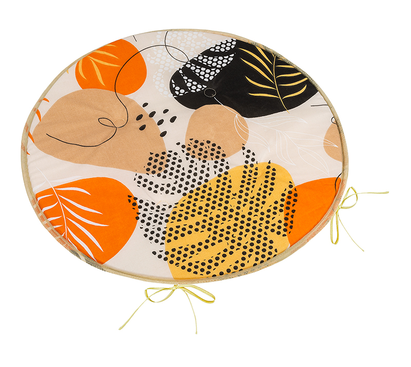 Bellatex Sedák Adéla kulatý hladký, Oblázky oranžové - průměr 40 cm
