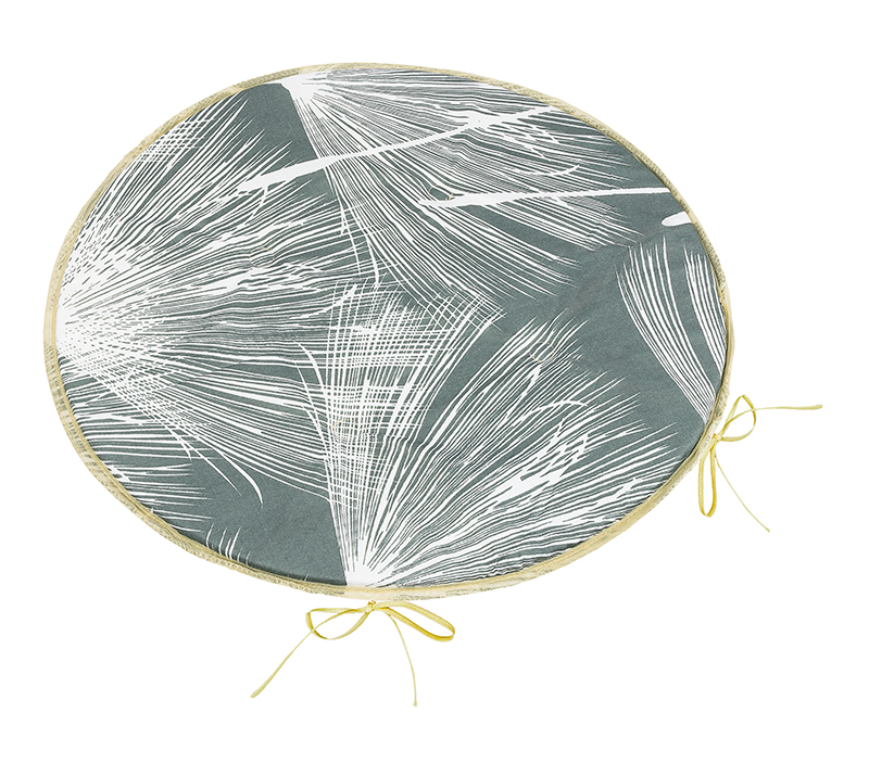 Bellatex Sedák Adéla kulatý hladký, Chmýří šedé - průměr 40 cm
