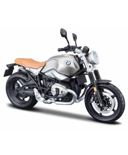 Maisto Motorka BMW R nineT Scrambler, Stříbrná 1:12