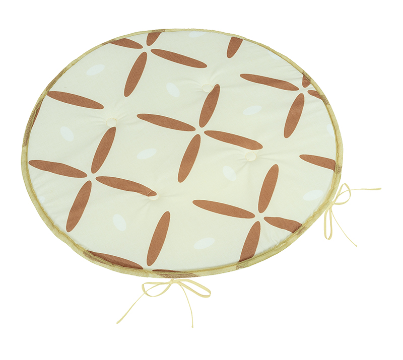 Bellatex Sedák Adéla kulatý hladký, Křížky hnědé - průměr 40 cm
